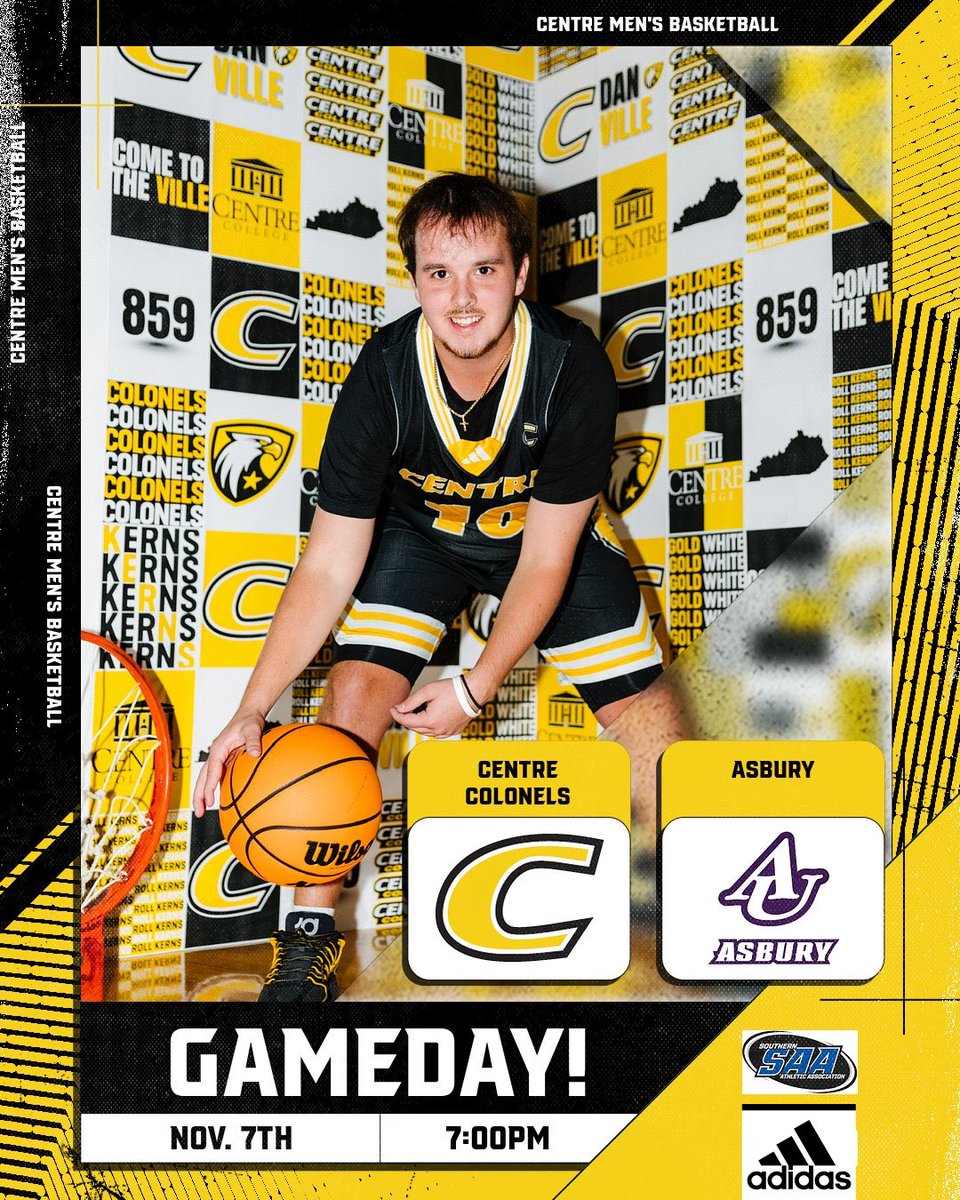 GAME DAY’S ARE BACK IN DANVILLE! 🟡⚫️

Today 🫵 Centre Colonels take on Asbury University at Asbury at 7pm. 

Go Colonels! 🔥📈