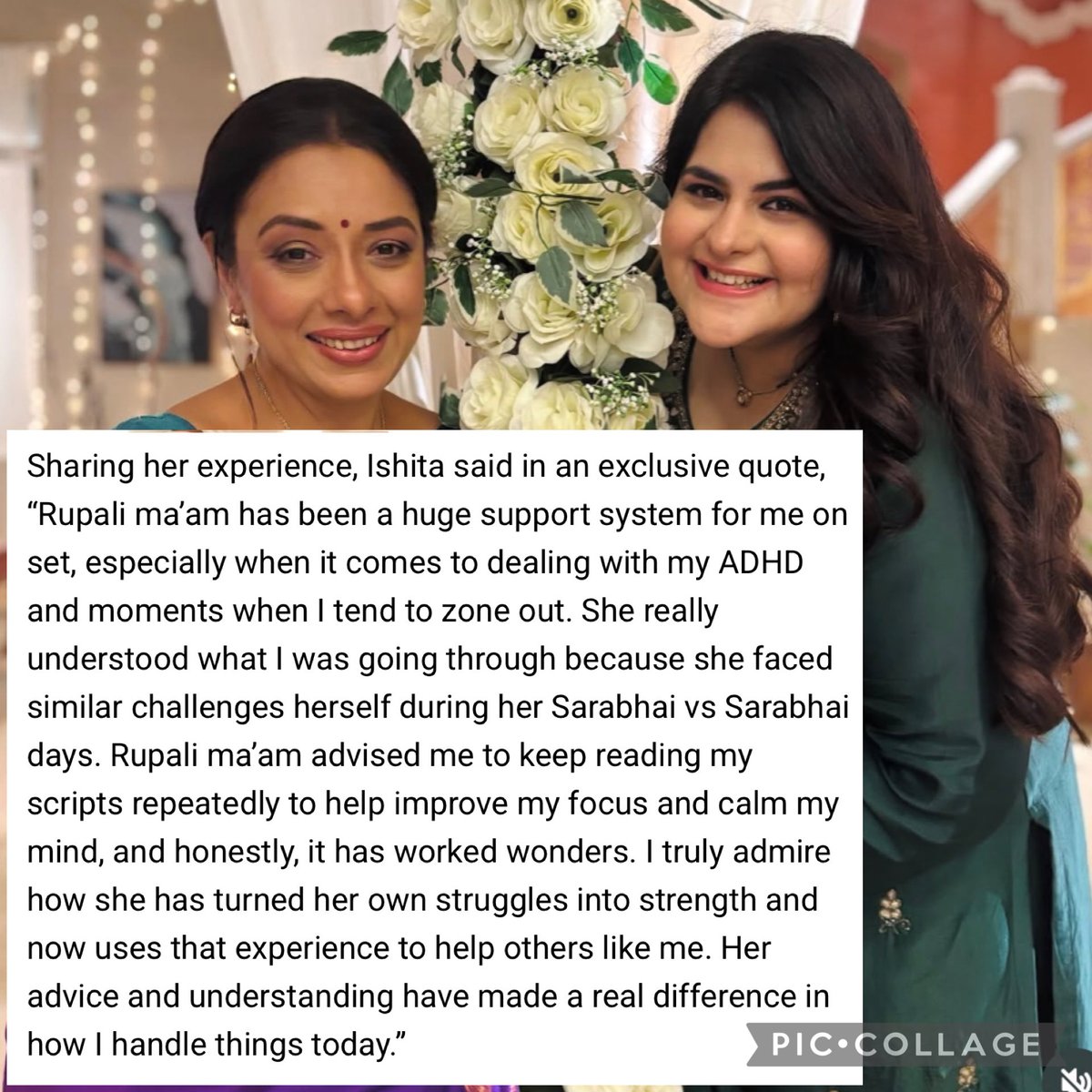 <a href="/TheRupali/">Rupali Ganguly</a> reading about u through these articles from ur costars which may not be headline bcoz its not gossip .. Makes me admire u more ❤️🫶🏻
Lots of love ❤️ &amp; positivity 🤌🏻🫶🏻
Keep smiling and shining 🧿🧿🧿
#Anupamaa #RupaliGanguly