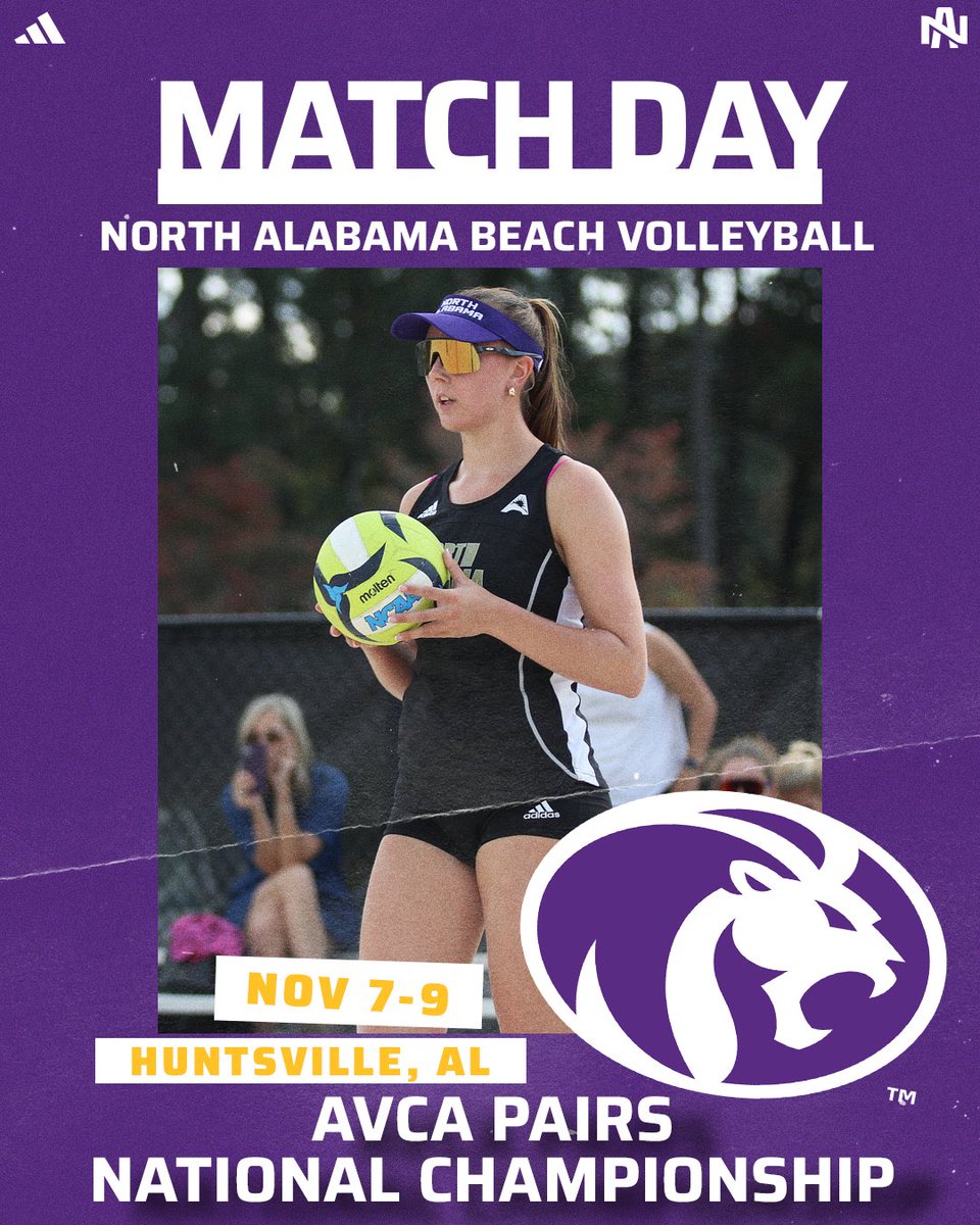Let The Games Begin! 😎

🆚: AVCA Pairs National Championship 
📍: Huntsville, AL
🏟️: John Hunt Park Sand Volleyball Complex
📊: tinyurl.com/2sernrjm

#RoarLions🦁