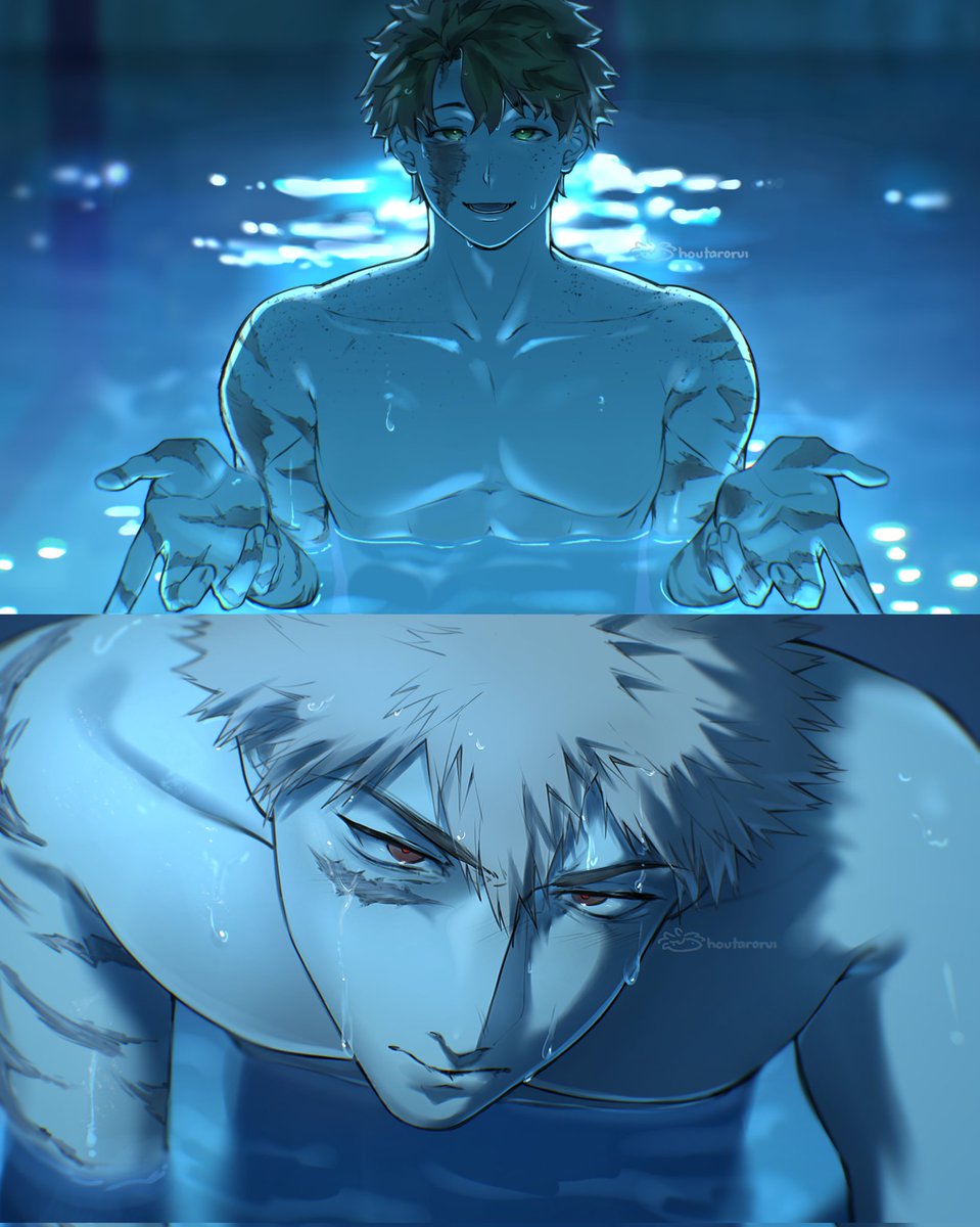 houtarorui_'s tweet image. I thought someone already did bkdk so I drew their grandparents instead...but yea whatever the gae shit going on here #bkdk #ktdk #mha