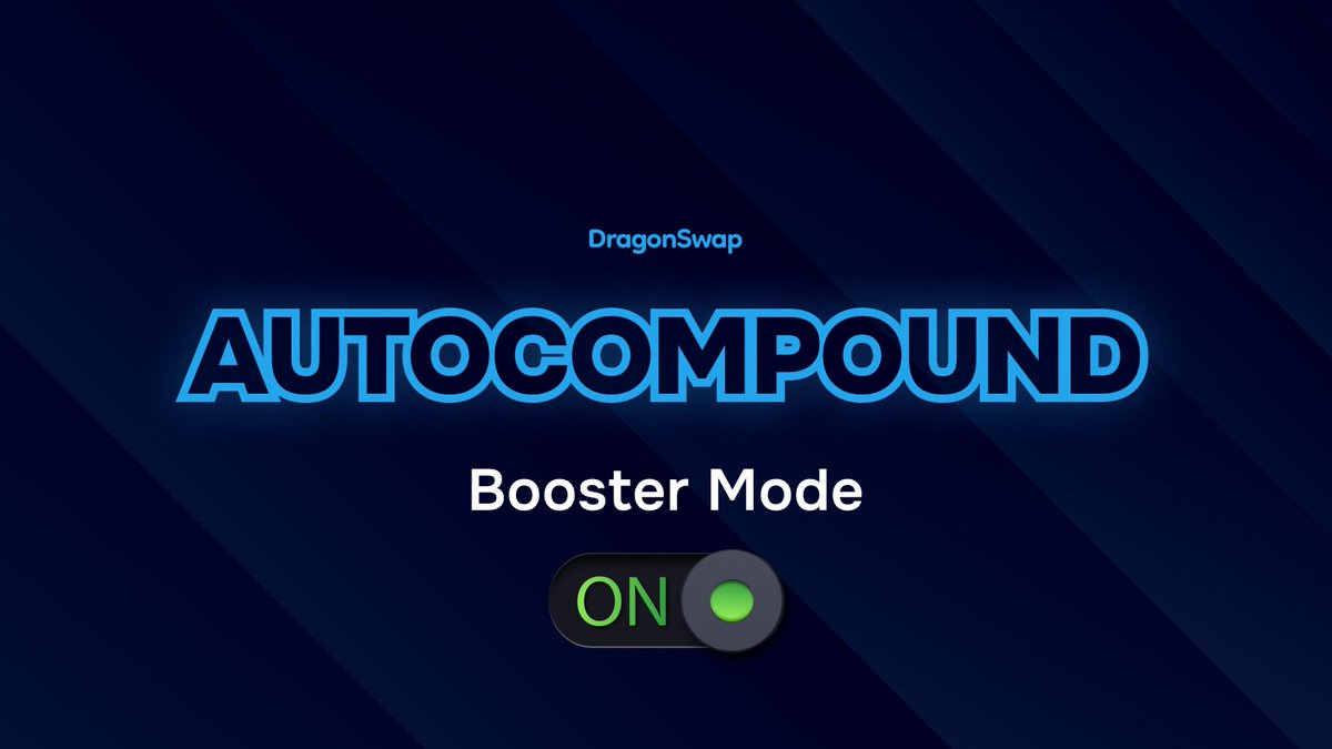 Those with Autocompound turned on get a booster with signal 2. 

RT if yours is running.