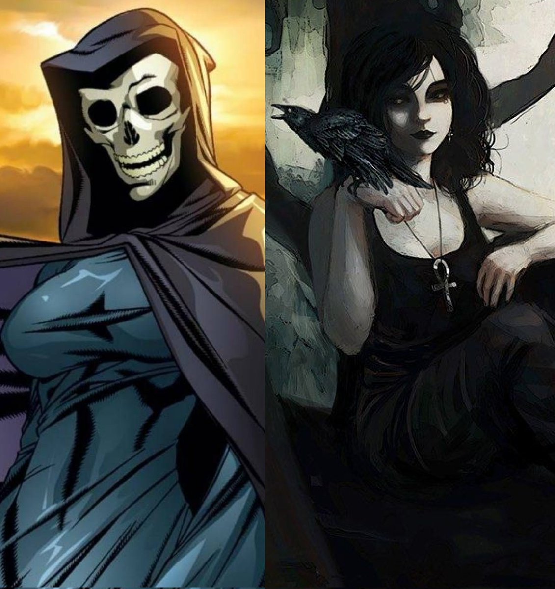 「🤍 𝕯𝖊𝖆𝖙𝖍 𝕻𝖊𝖗𝖘𝖔𝖓𝖎𝖋𝖎𝖊𝖉 🖤」

🔞 Lewd/Non
Dual muses. Read Full pin. 

💀 Lady Death 
            
                         𓋹 Death of The Endless
