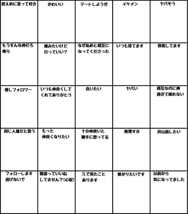 #いいねでやる 
相互のみ