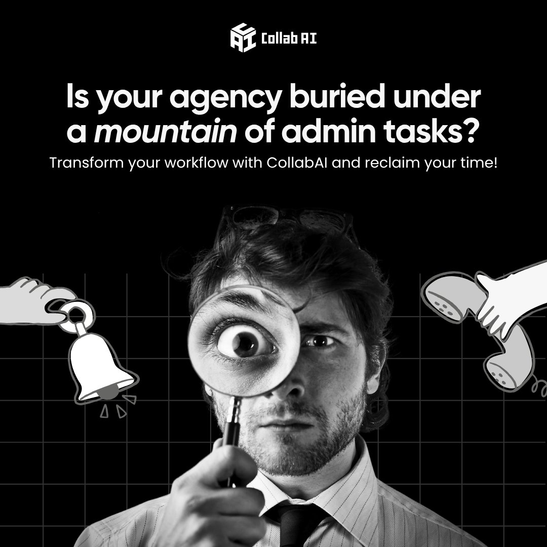 CollabAI1's tweet image. Is your agency drowning in admin tasks? It&apos;s time to rise above the chaos! 🌊

Transform your workflow with CollabAI and reclaim those precious hours. 

Book a demo today collabai.software 

#WorkSmarter #AgencyLife #TimeToCreate #CollabAI #ProductivityBoost