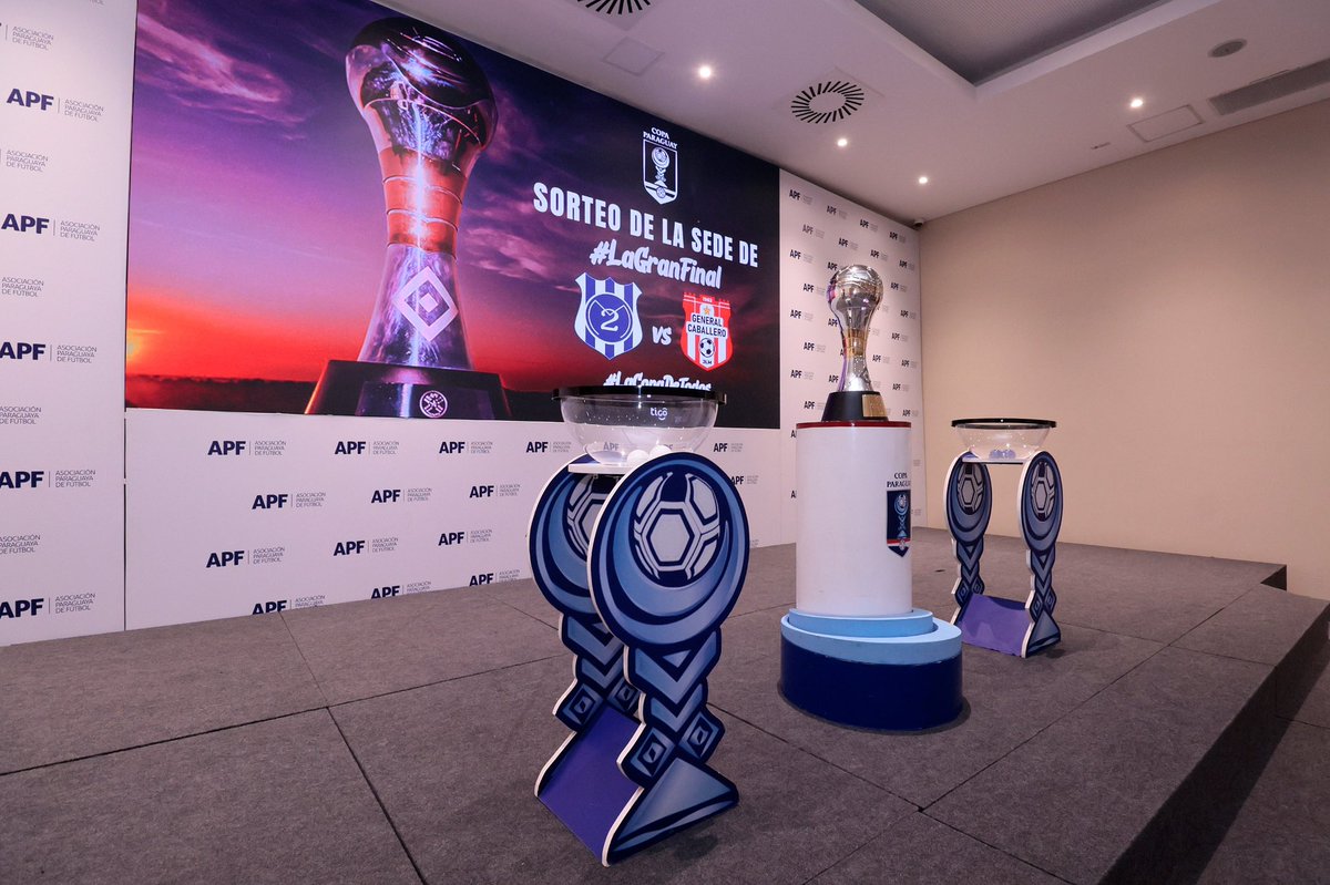 Se realizó el sorteo en la APF y la final de la Copa Paraguay será en Pedro Juan Caballero el domingo 16 de Noviembre #AM1080