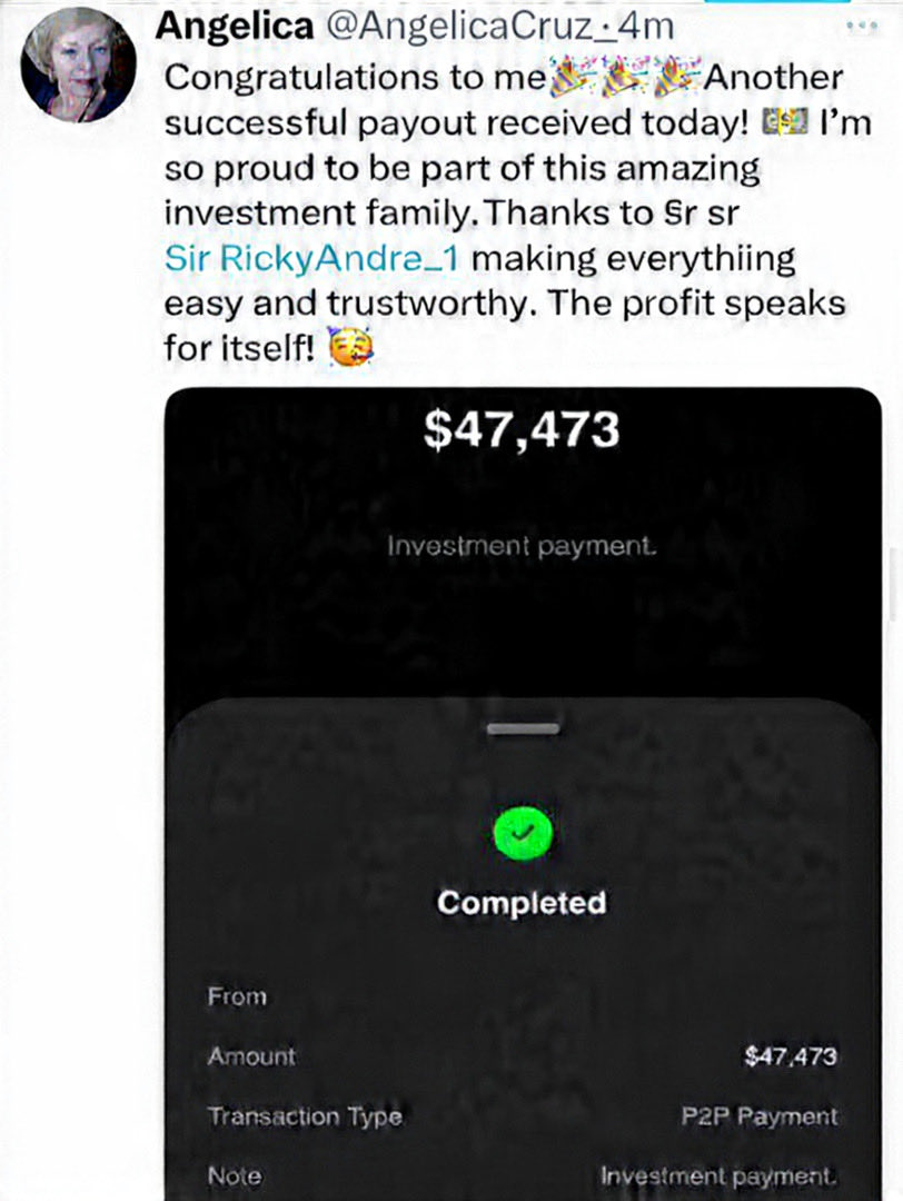 Massive congratulations to my investor — profits rolling in again! 💰👏 To everyone watching, stop doubting and start believing. Your breakthrough starts when you invest! 🌟