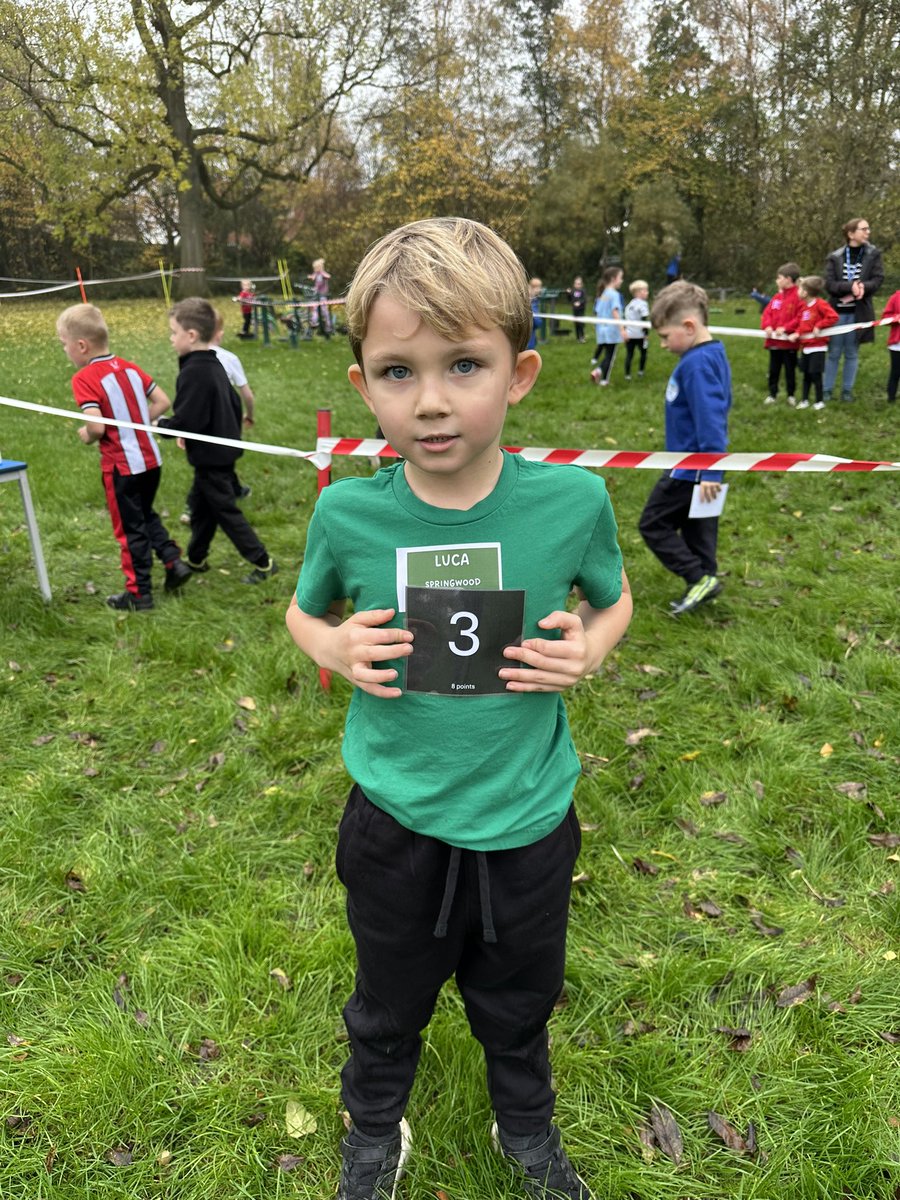 SpringwoodPE's tweet photo. Brilliant effort from all of our Year 1/2 children today for the Cross Country competition at Birdwell Primary. Well done for your efforts and finishing 3rd overall #SpringwoodPE https://t.co/smeHNLv4Jc