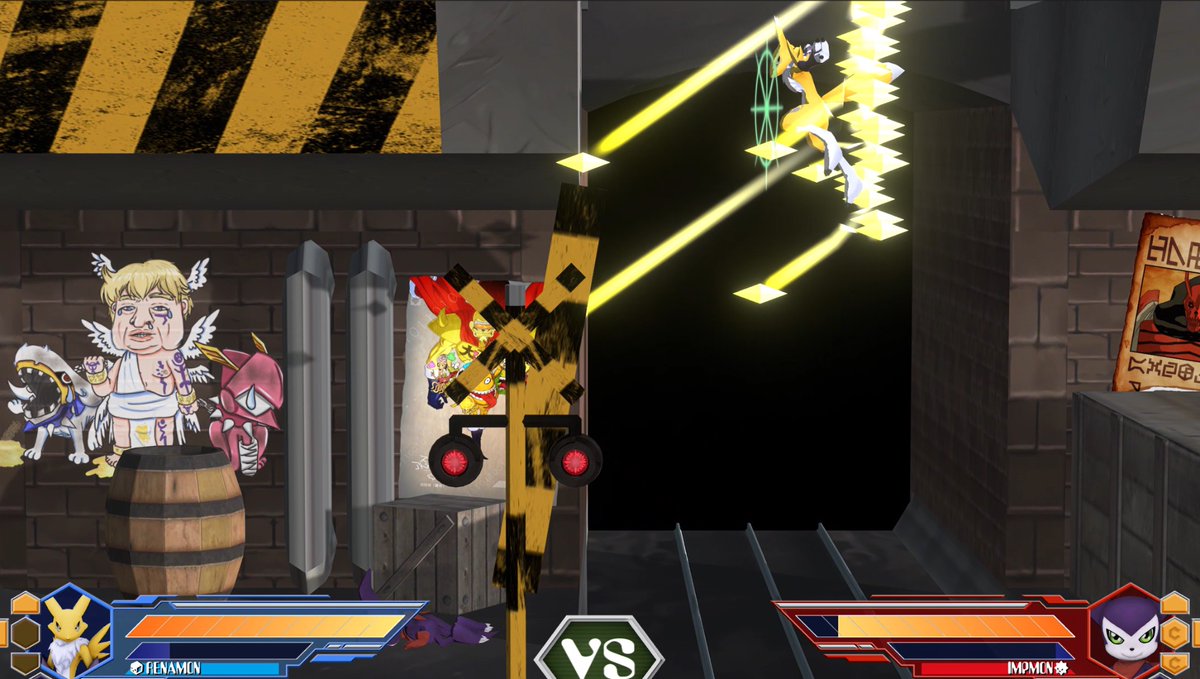 DRA_Remake's tweet image. Renamon is a technical rookie, able to angle their Diamond Storm attack to strike at many parts of the map. A trick of theirs has them swap places with their enemy, disorienting for a follow up! A skilled player can make her punch up to stronger foes .

#projectdigimon #Renamon
