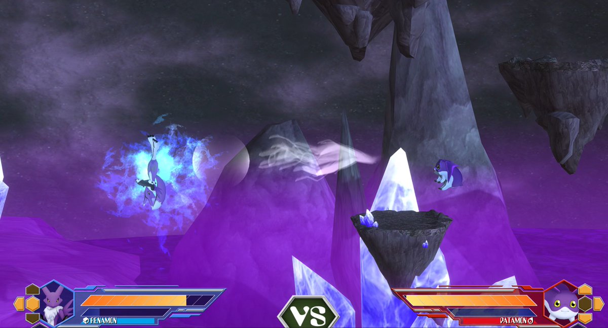 DRA_Remake's tweet image. Renamon is a technical rookie, able to angle their Diamond Storm attack to strike at many parts of the map. A trick of theirs has them swap places with their enemy, disorienting for a follow up! A skilled player can make her punch up to stronger foes .

#projectdigimon #Renamon