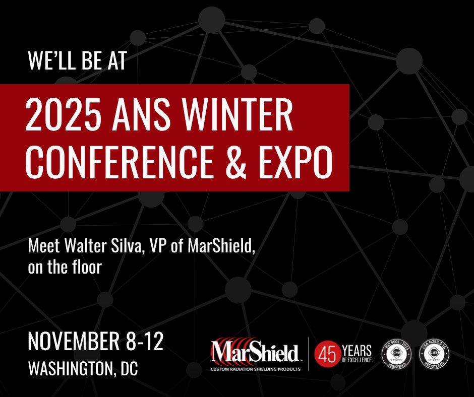 Walter Silva, Vice President of MarShield, is walking the floor at the 2025 ANS Winter Conference &amp; Expo in Washington, D.C.
If you’re attending and want to talk radiation shielding, let’s connect: bit.ly/3Ydu3r3

#ANSWinter2025 #NuclearShielding