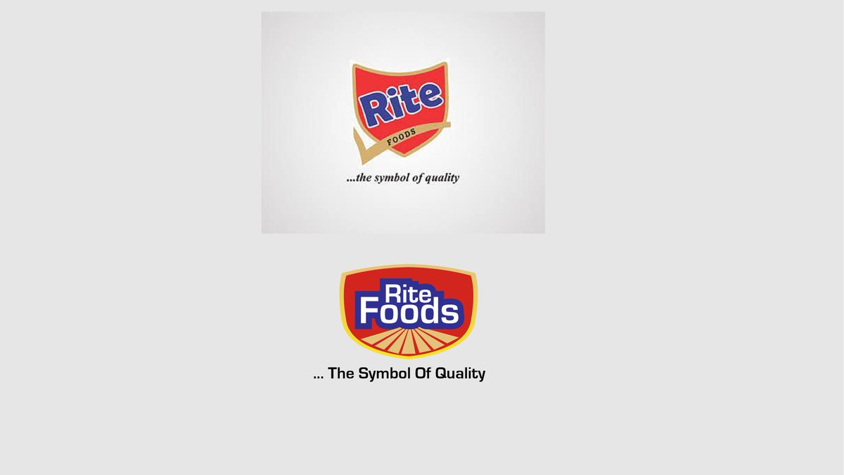 SmartMeso's tweet image. What if Rite foods Rebrand their Logo🤔. 
Current Logo, is a bit illegible(foods), when scaled down, the White stroke on the &quot;Rite&quot; disappears.
So... here, I Explored a cleaner Typeface, Bolder look, and legible Brand name.  Hit or Miss?🤔 #30DaysCreativeEvolution