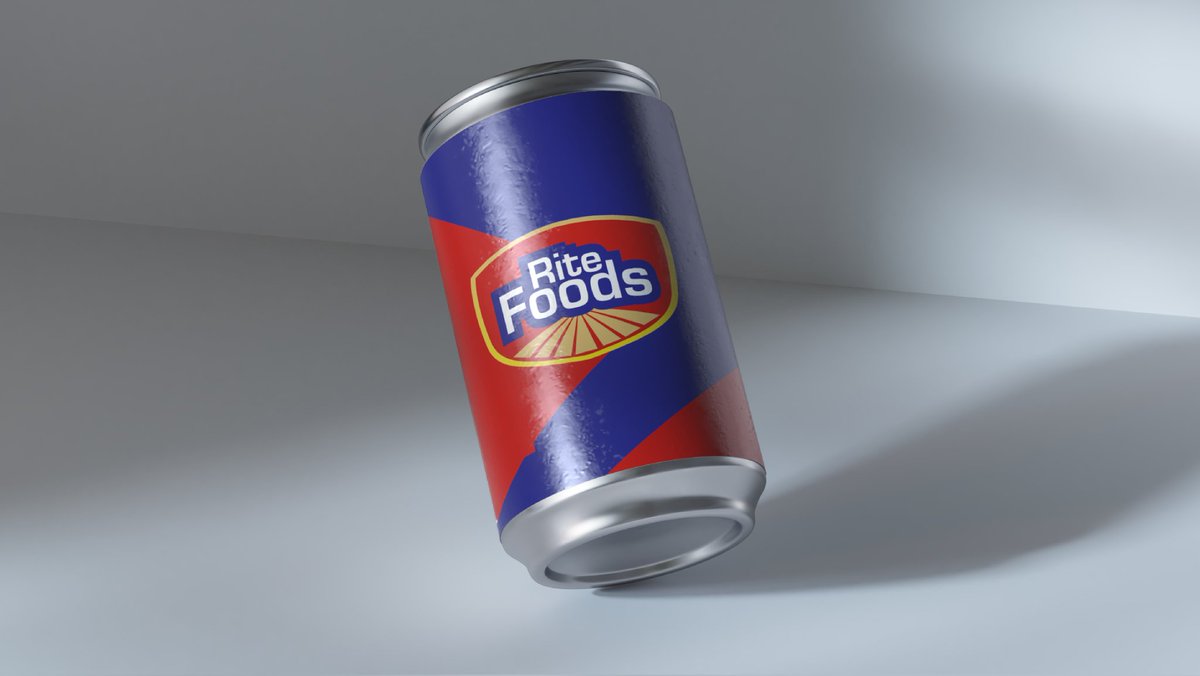 SmartMeso's tweet image. What if Rite foods Rebrand their Logo🤔. 
Current Logo, is a bit illegible(foods), when scaled down, the White stroke on the &quot;Rite&quot; disappears.
So... here, I Explored a cleaner Typeface, Bolder look, and legible Brand name.  Hit or Miss?🤔 #30DaysCreativeEvolution