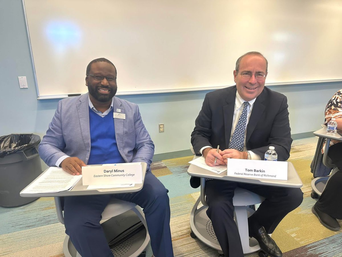 The Federal Reserve Bank of Richmond hosted a rountable at ESCC to allow bank leaders to learn more about housing and the local workforce challenges of the Eastern Shore of Virginia. 
shoredailynews.com/headlines/rich…