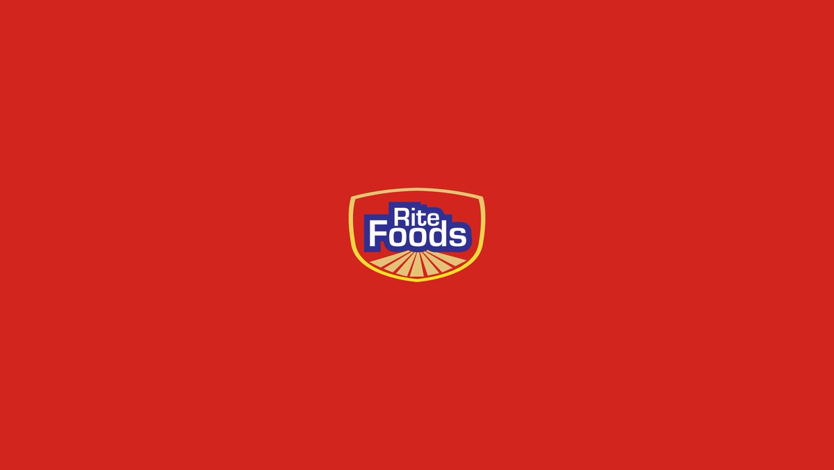 SmartMeso's tweet image. What if Rite foods Rebrand their Logo🤔. 
Current Logo, is a bit illegible(foods), when scaled down, the White stroke on the &quot;Rite&quot; disappears.
So... here, I Explored a cleaner Typeface, Bolder look, and legible Brand name.  Hit or Miss?🤔 #30DaysCreativeEvolution
