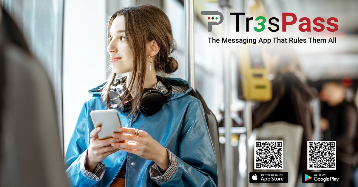 Share  knowing every conversation is protected and every friend is verified. Download #Tr3sPass and keep your friendships secure.