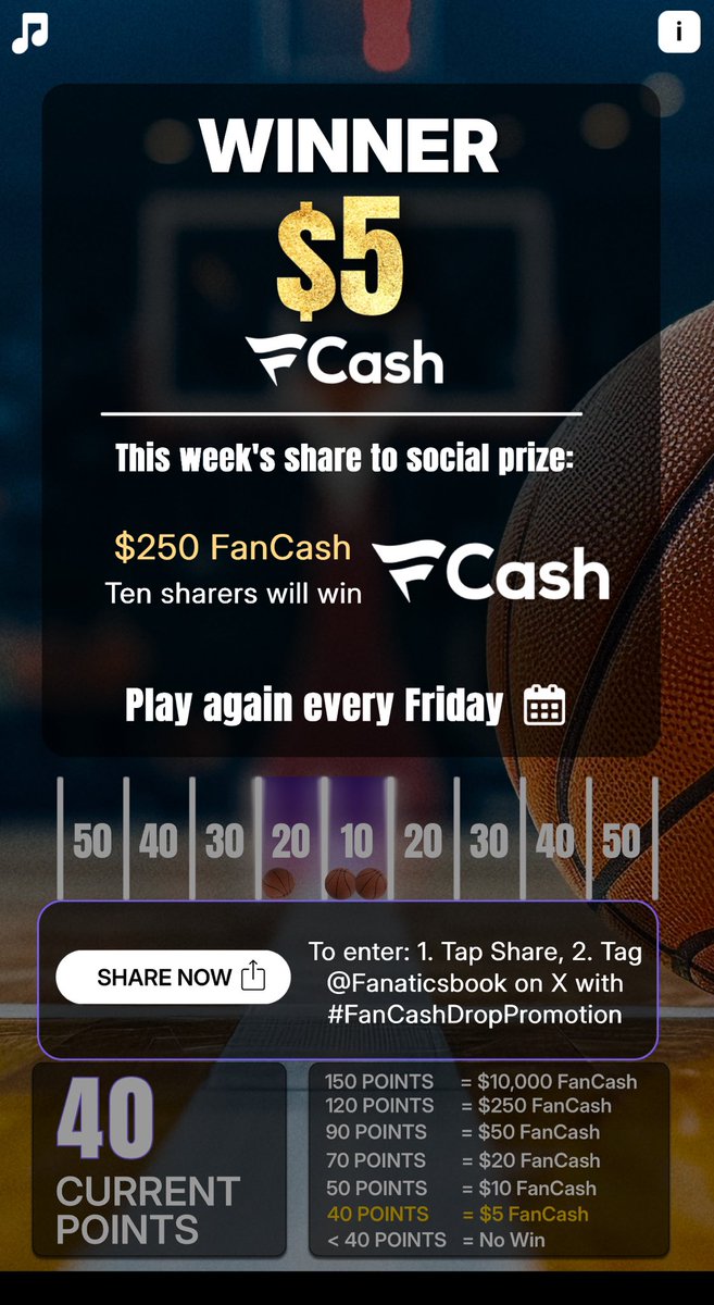 Play the #FanCashDropPromotion today

 fanatics.onelink.me/5kut/p6fykbjo