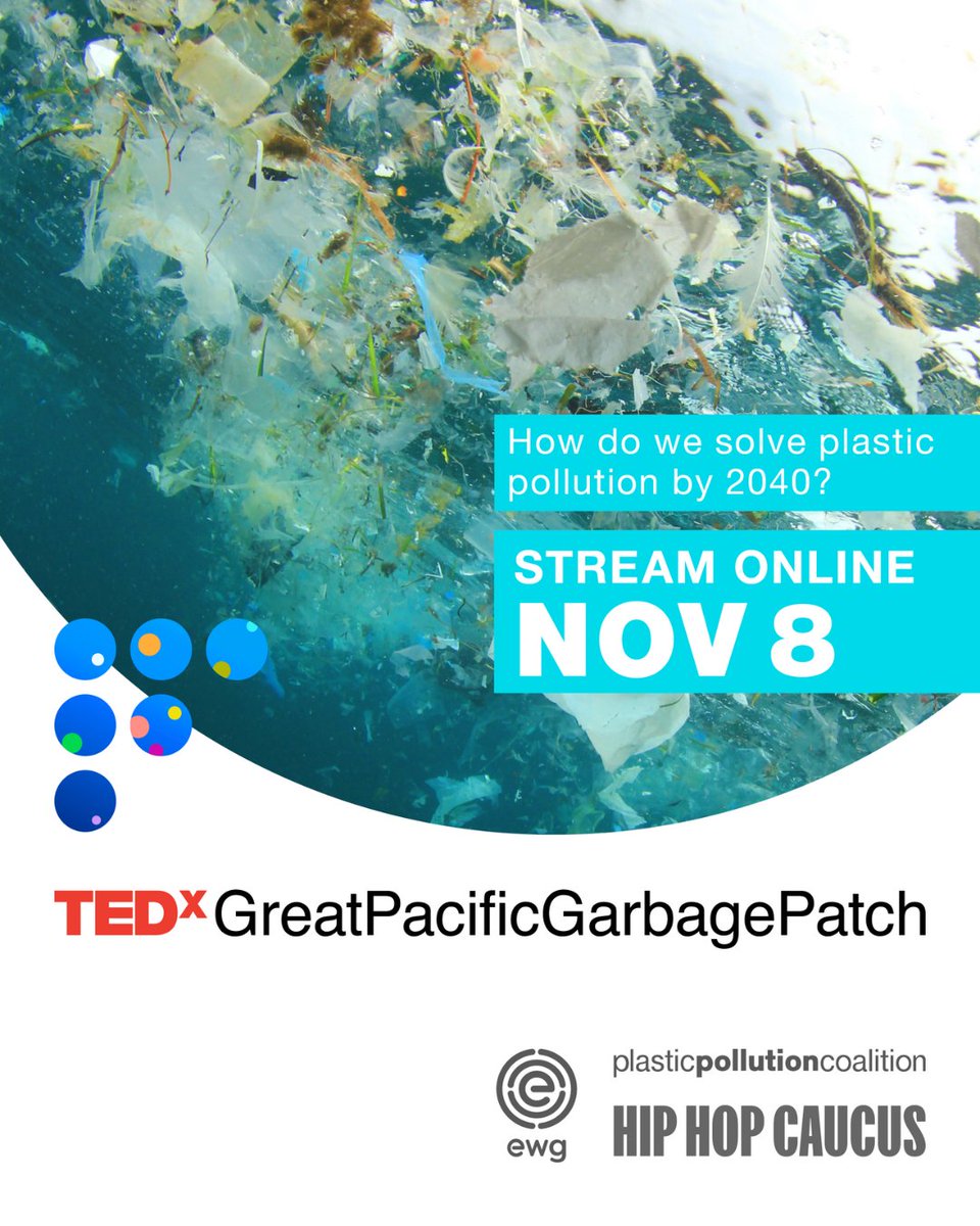 🎤🌿 Tomorrow, #TEDxGreatPacificGarbagePatch is bringing together changemakers in culture, science, Indigenous knowledge, social justice, business, and policy to uplift real solutions to the plastic pollution crisis. 

✨ Tune in throughout the day to hear one-of-a-kind