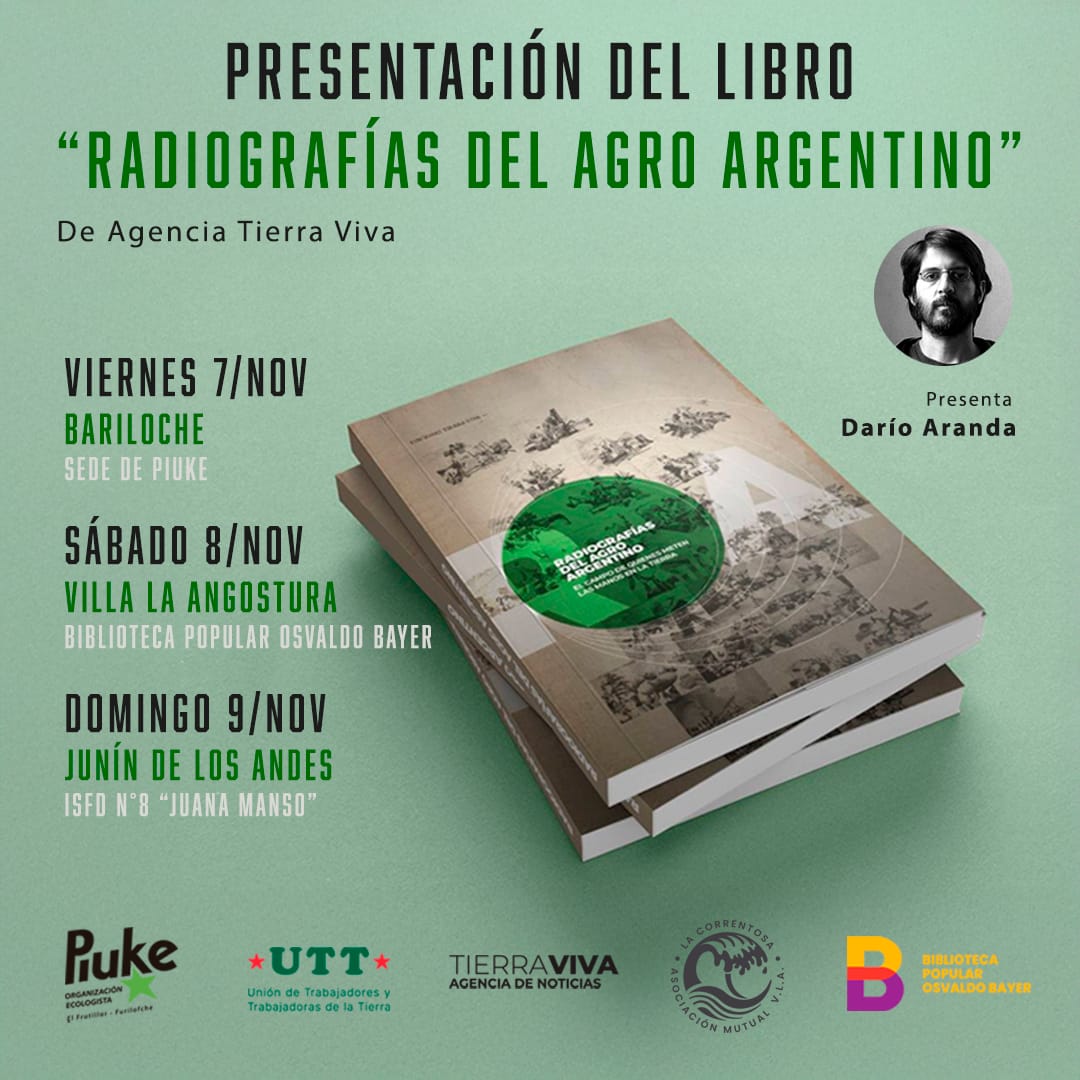 Piuketeros's tweet image. El periodista Darío Aranda presentará el libro de la agencia Tierra Viva este viernes 7 de noviembre en la sede de Piuke.