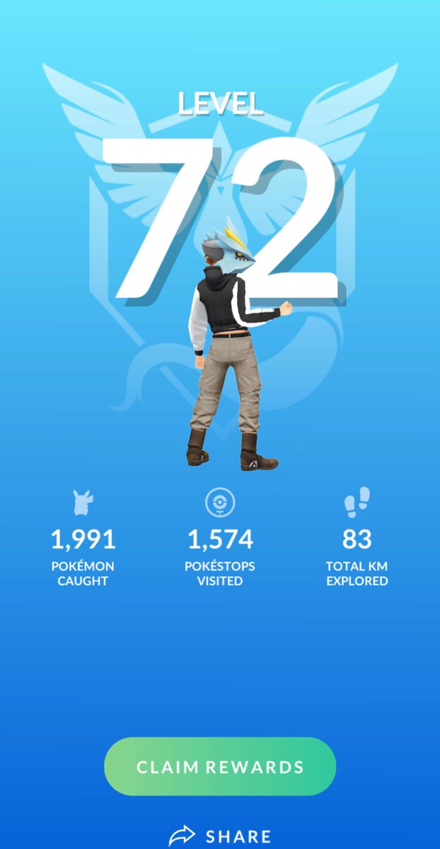 MasterFelix4_GO's tweet image. ⚡️ Level 72!! ⚡️

#PokemonGO #Pokemon #level72 #Level80