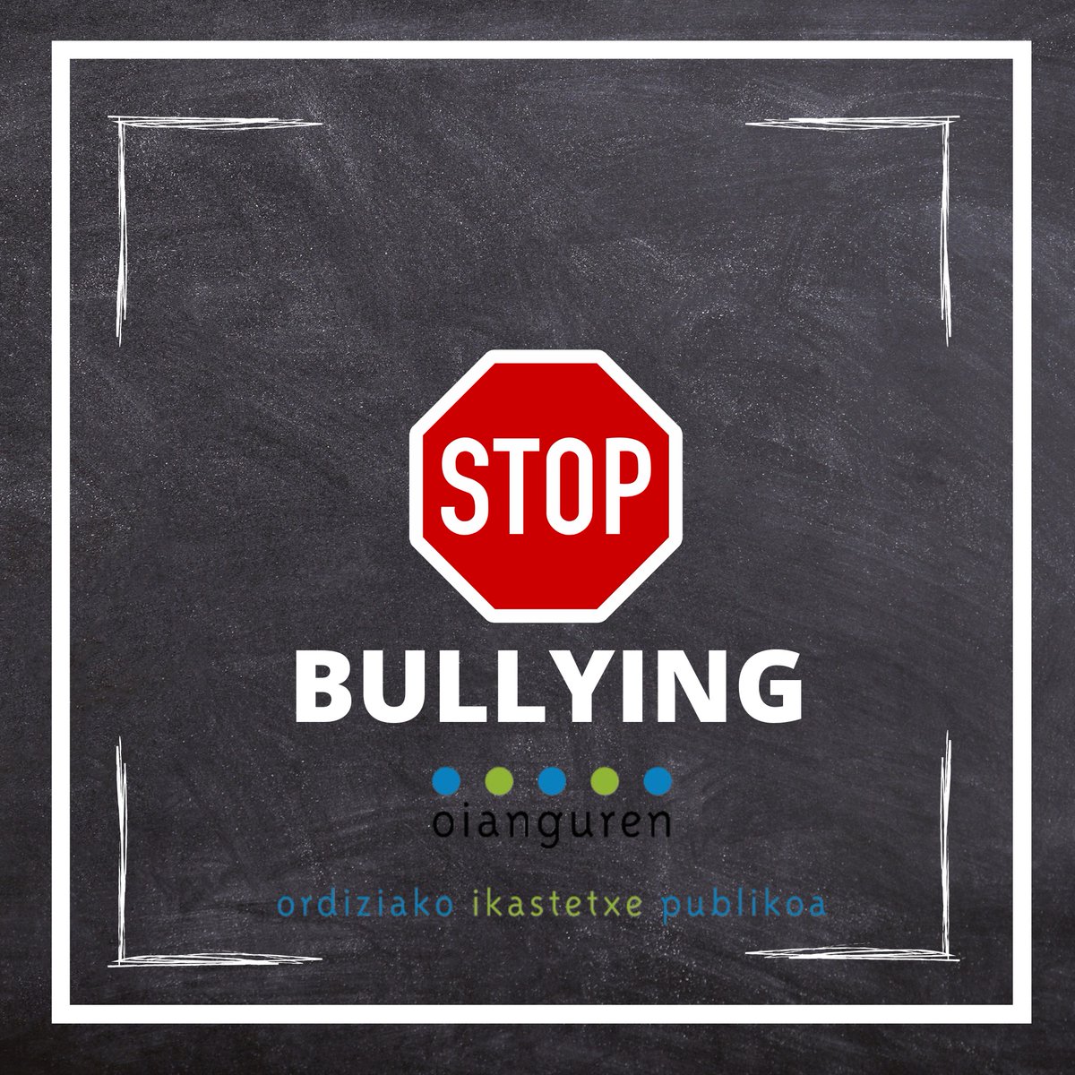 Oianguren institutuko BAT (bizikidetzaren aldeko taldeak) jazarpenaren aurka tinko:  gure ikastetxean ez delako horrelako jarrerarik onartzen!
oianguren.hezkuntza.net/eu/bat-ikastet…
#StopBullying #JazarpenikEz #JazarpenarenAurkakoEguna #Bat #BatTaldea #Bizikidetza #Errespetua