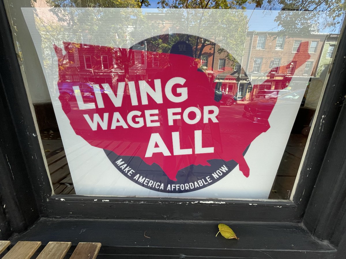 realmannynation's tweet photo. Living Wage for All Workers at Angelis Pizzeria. Press Conference to ‘Make America Affordable Now’
 @JeffMorganTV has the details tonight @WMAR2News https://t.co/J8nE97Jg4l