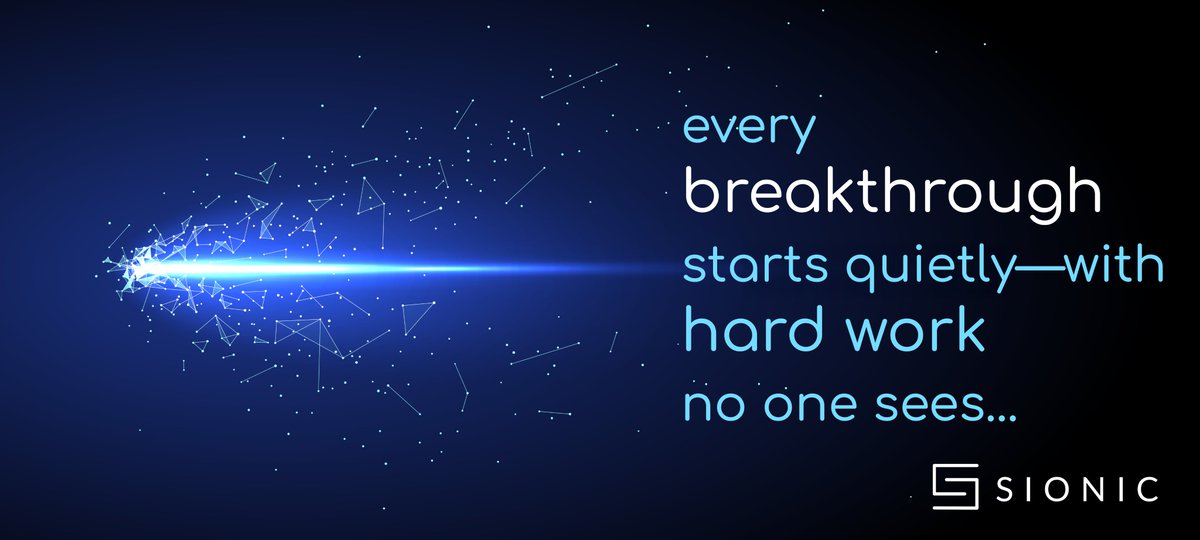 Sionic_io's tweet image. Every breakthrough starts quietly—with hard work no one sees. At Sionic, we’re building the future of instant payments one innovation at a time. The payoff isn’t luck—it’s the result of persistence, purpose, and progress in motion.  sionic.io