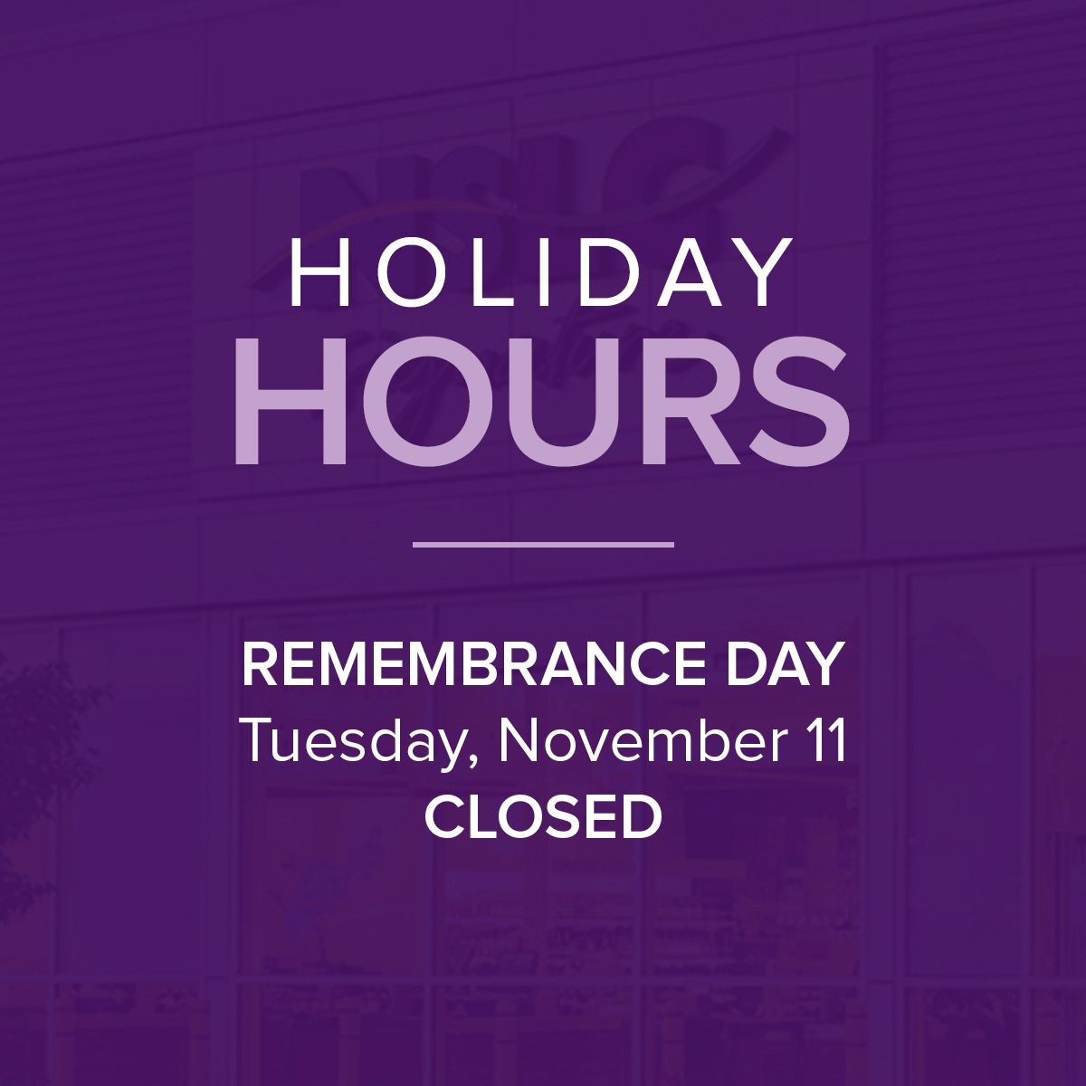 theNSLC's tweet photo. Our stores will be closed on Tuesday, November 11 for Remembrance Day. https://t.co/hwtANOAV4m