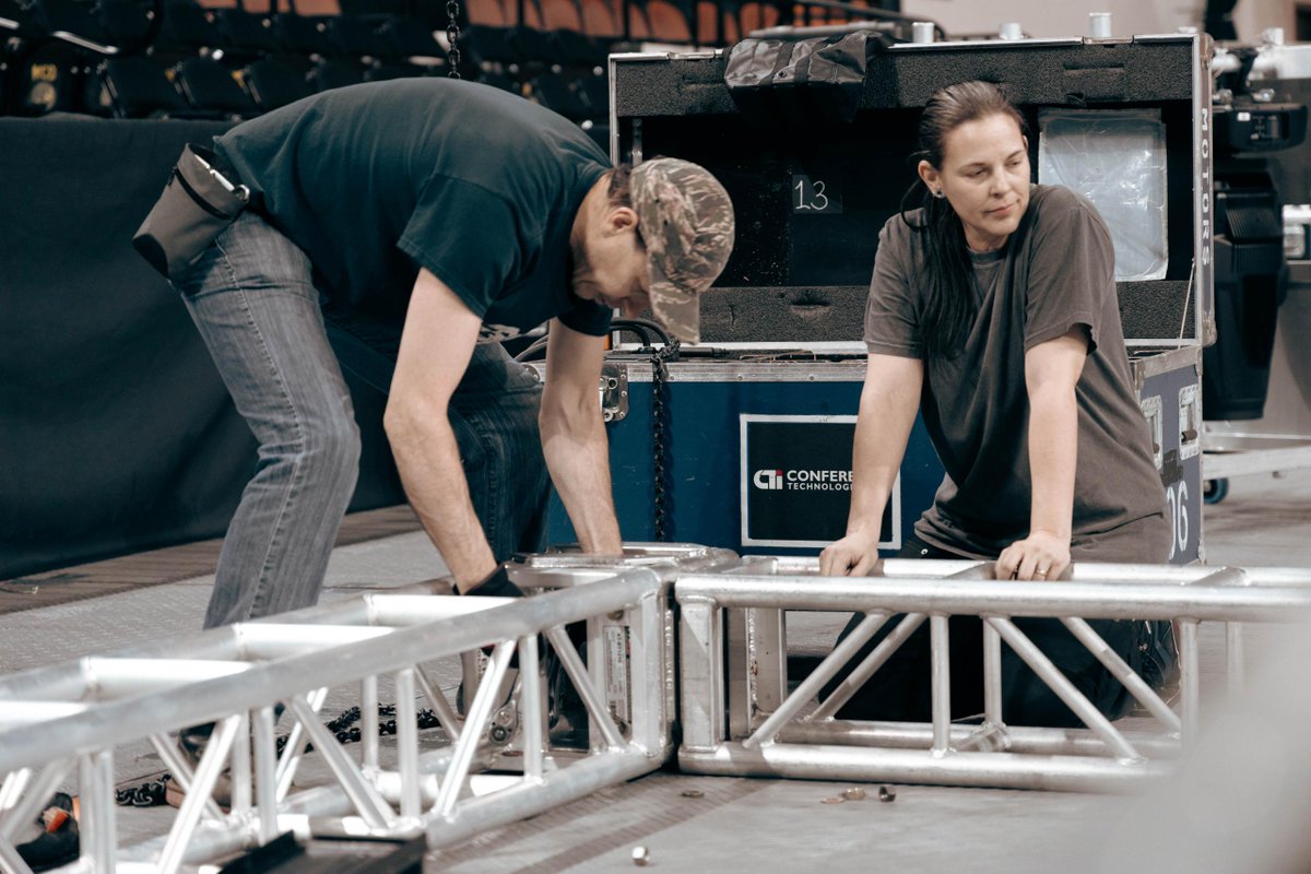 CTIAV's tweet image. Behind every great show is a great crew. 🎶

CTI delivered tour-level lighting, audio &amp;amp; broadcast visuals for MPS’s 50th Biennial Music Festival, bringing 400+ student performers to life for 7K+ guests at UWM Panther Arena.

#ctirocks #AVIntegration #LiveEvents #ProAV