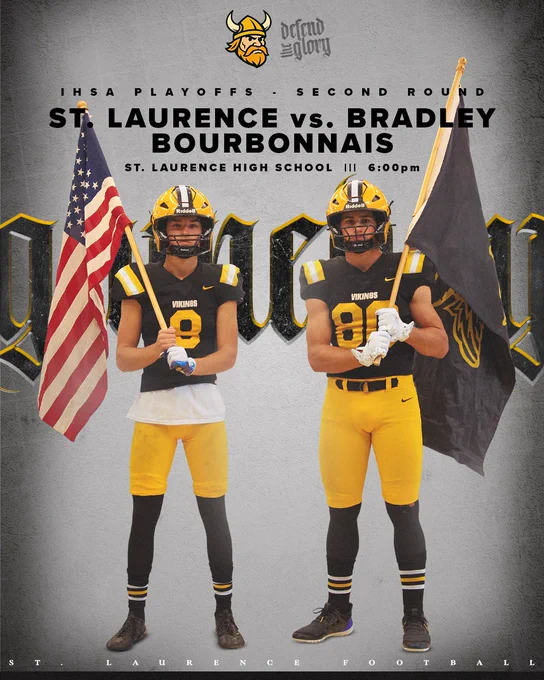 Image from St. Laurence Football (@STLVikingFB)