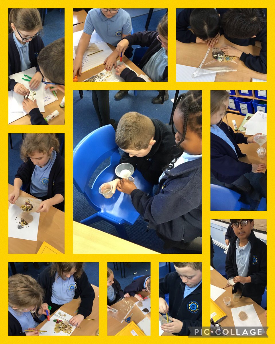 StAugustinesCPS's tweet photo. Year 5 have been finding ways of separating solids and using filtering for the sand and salt! #StAugustinesScience https://t.co/zE3IoE66qs