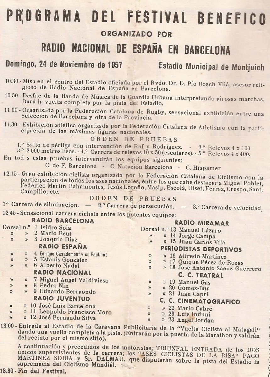 Archivo de #radio #culturaradiofónica Noticias de la radio publicadas un 24 de noviembre.
tonimascaroradio.blogspot.com/2021/11/24-de-…
Noviembre 1957. Campaña benéfica de Radio Nacional de España en Barcelona.