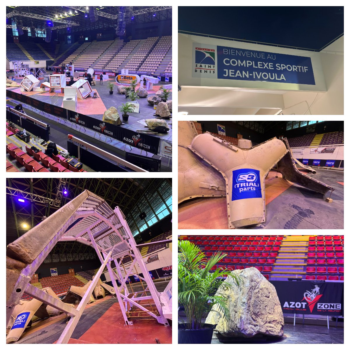 We are building up to X-Trial Saint Denis – La Réunion here in the Petit Stade de l’Est.
Get ready too at home and join us tomorrow from 20:00 (local time) 17:00 (CET) on  FIM-MOTO.TV
#xtrial #xtrialsaintdenisreunion