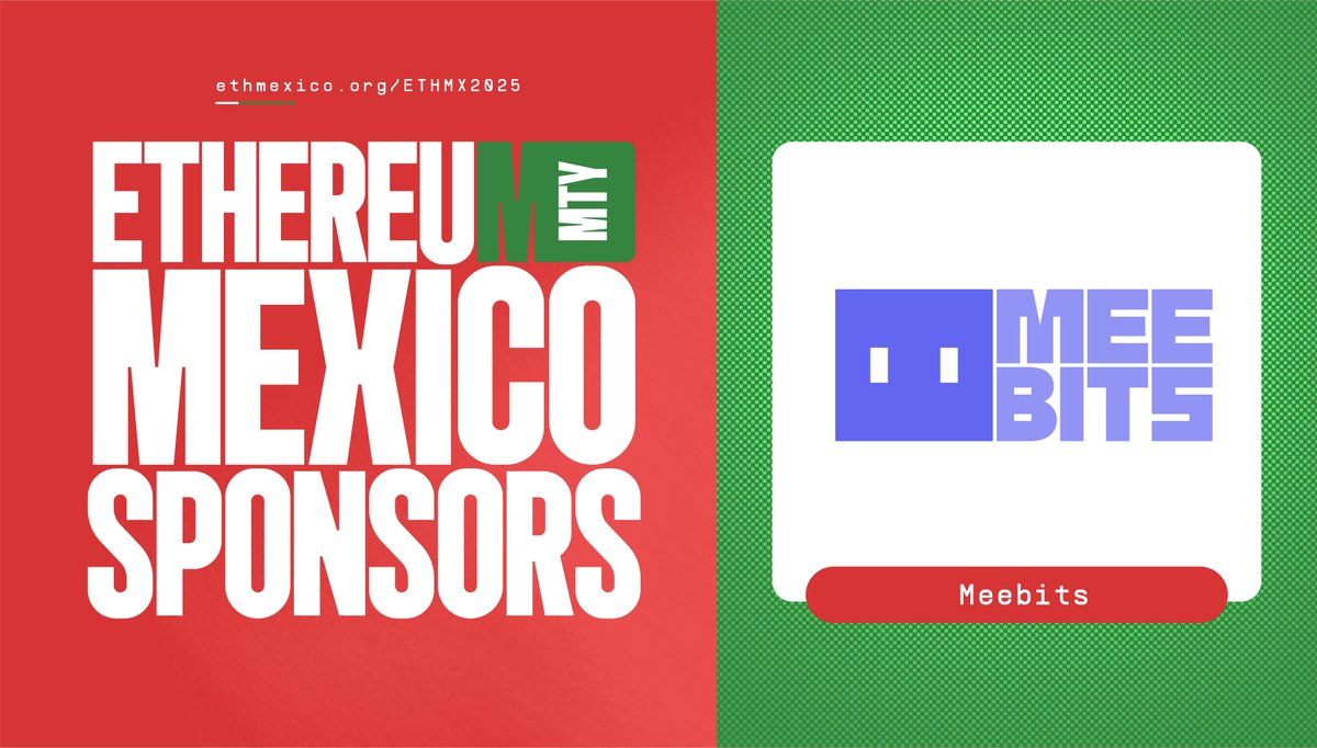 ethereum_mexico's tweet image. 💥 ¡Gracias @MeebitsNFTs por ser parte de #ETHMexico2025 🇲🇽!

Más que simples coleccionables, Meebits es una comunidad en movimiento.
Hoy, sus avatares viven como piezas únicas en el metaverso, conectando arte, identidad y cultura digital.✨
🔗 Descubre más:…
