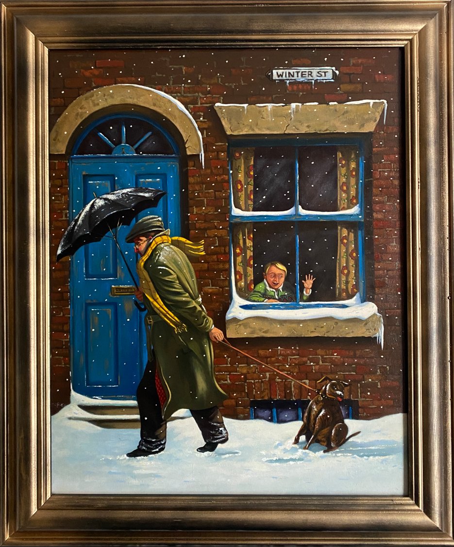 Here’s a story for you.
It’s sort of sad, but also sweet. 🥲

I painted this in the mid 1990’s
My mother was alive back then, and saw it before I sent it to the gallery. A few days later the gallery rang to say the painting had sold. 

When I next visited mum it was on her wall!