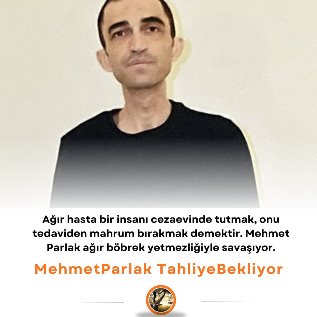İnfaz erteleme kararı beklemek lüks değil, yaşama hakkının son çaresidir!
Mehmet Parlak’ın bedeninin direnci kalmadı, Zaman daralıyor, sessizlik öldürür! !

MehmetParlak TahliyeBekliyor