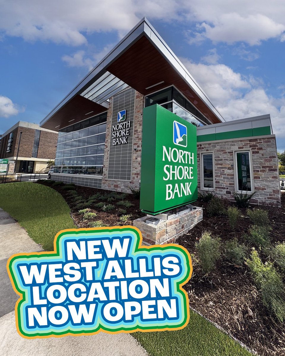 🏦 Our brand new West Allis location is now open 🎉​

We're so excited to help you Bank Your Best Life with enhanced features like seven-day drive-up banking, 24/7 ATMs, video teller accessibility, private meeting areas and more.​
bit.ly/47vaArO

Member FDIC | Equal