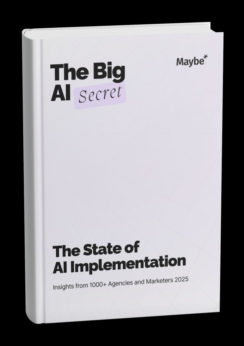 MaybeTech's tweet image. Our research reveals that 92% of businesses use AI but only 8% feel confident; imagine bridging this gap, and the impact on your bottom line. Has AI made your team more efficient or just busier? Read the full paper here: maybetech.com/ai-research 
#TheBigAISecret…