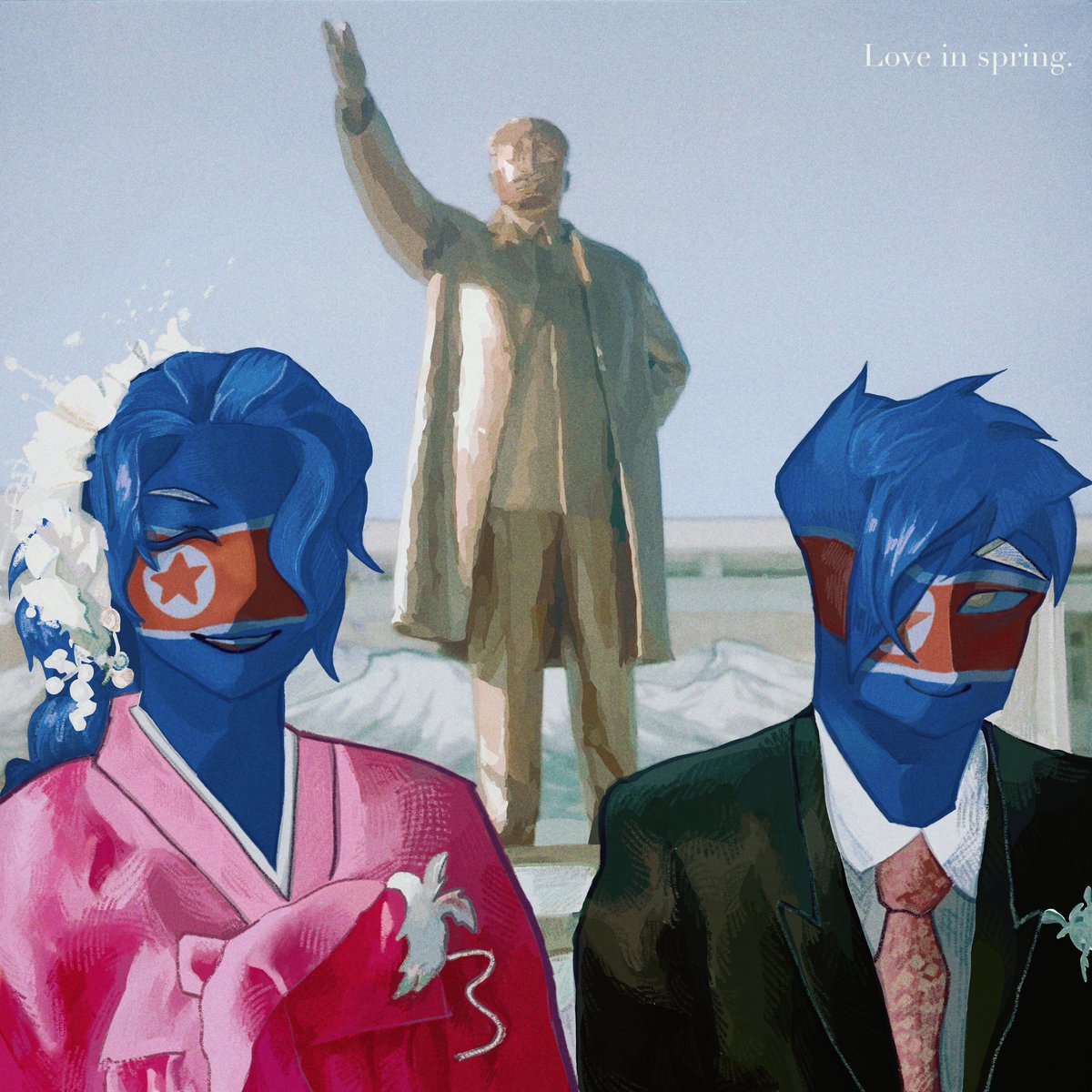 on47265272's tweet photo. 爱在春天 love in Spring
#CountryHumans #countryhumansnorthkorea 
#国拟
#ch朝鲜 https://t.co/VZJFrXDSvk