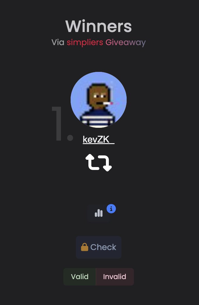 <a href="/g00bsNFT/">g00bs</a> <a href="/wwzgame/">WWZ</a> pinknpanda7 from Discord wins the match! Please message me your Solana wallet (from your Discord account).

Annnd <a href="/kevZK_/">KEV</a> wins the <a href="/g00bsNFT/">g00bs</a> for retweeting the fight! Please DM me your Solana address