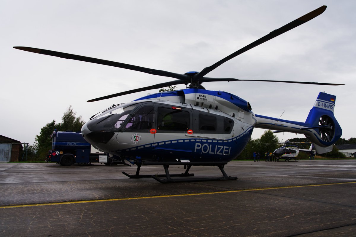 koehlhel's tweet photo. D-HNWS Airbus Helicopters H145 D3 Five-blade rotor retrofit of the North Rhine-Westphalia police

#helicopter #polizei #aviationphotography #policehelicopter @pb_helimedia @StandbyAviation @HelispotterJ @nnilsberwing https://t.co/VvewBpZeOb