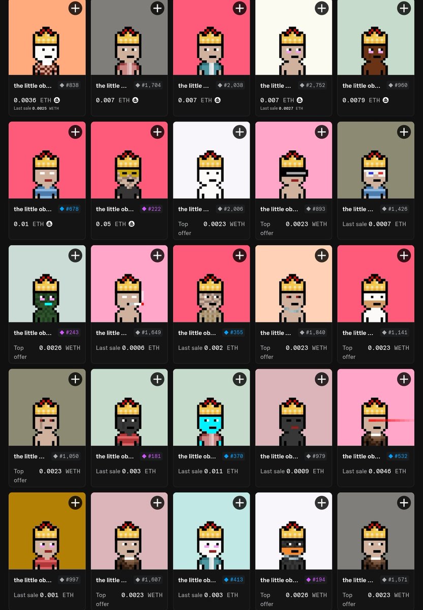 6 crowned ob below 0.05ETH

you blink  they’re gone. 

see you at 1ETH