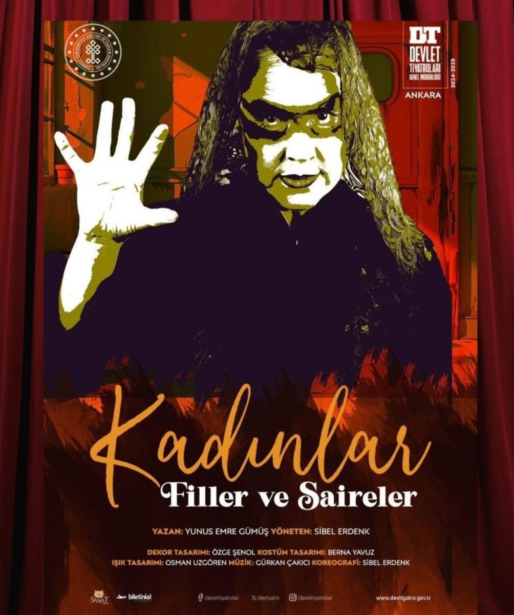 🎭 "Kadınlar Filler ve Saireler" Ankara Devlet Tiyatrosu'nun müthiş oyunu. Bulduğunuz yerde gidin, bu da bi tavsiye. 
#kadınlarfillervesaireler #ankaradevlettiyatrosu #theatre
