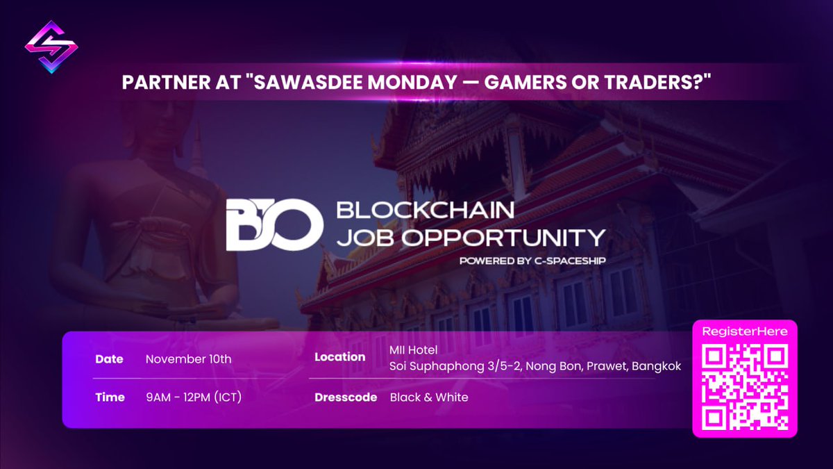 slzyoung's tweet photo. Another great collab loading… ⚡
@SVerse_Global x @BJOLabs bringing Vietnam’s Web3 builders to Bangkok!
GameFi meets CeFi, innovation meets community
#SVerse #BJOLabs #SawasdeeMonday https://t.co/Q670GrdLiI