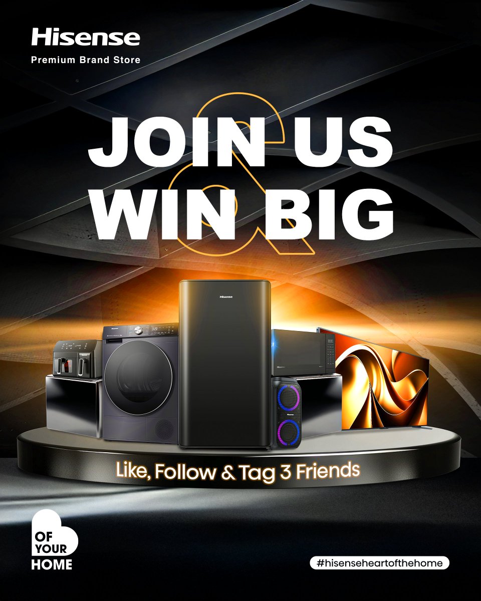 🎉 The Hisense Brand Store has arrived, and we’re celebrating with a massive giveaway! 🎉

We’re giving away 10 incredible Hisense prizes to mark the grand opening of our Brand Store! 💥

Here’s how to enter:
1️⃣ Follow the Hisense Brand Store page
2️⃣ Tag 3 friends who’d love to