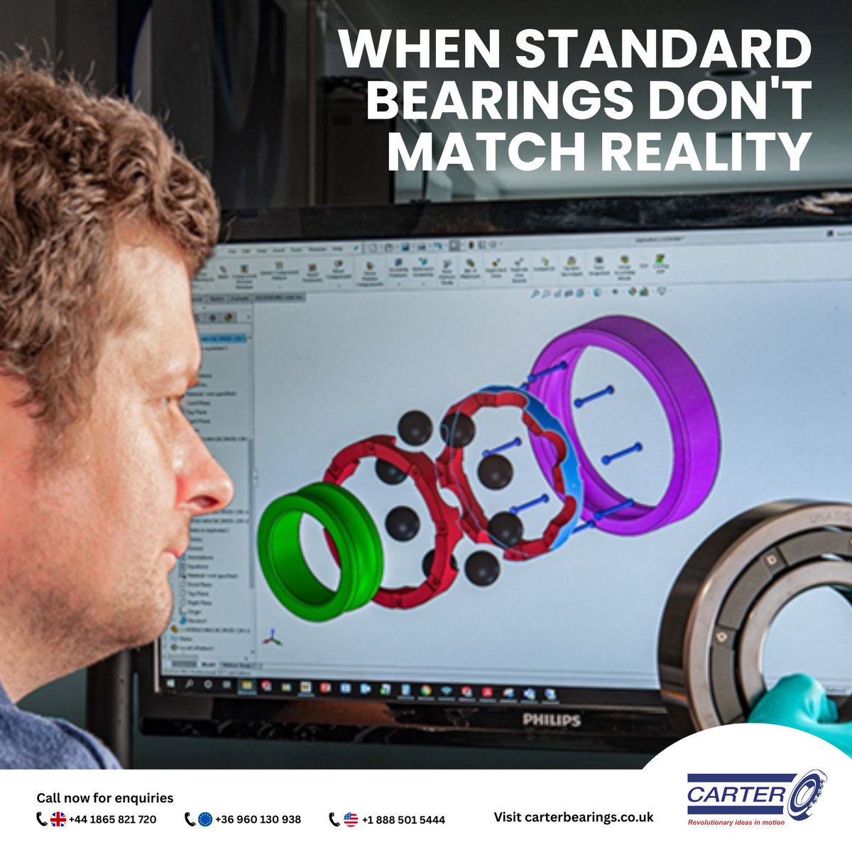 carterbearings's tweet image. When Standard Bearings Don’t Match Reality: The Case for Engineered Solutions.

If standard bearings are holding your design back, custom engineering might be your competitive edge. 

#BearingEngineering #CustomSolutions #PrecisionDesign #Aerospace #Robotics