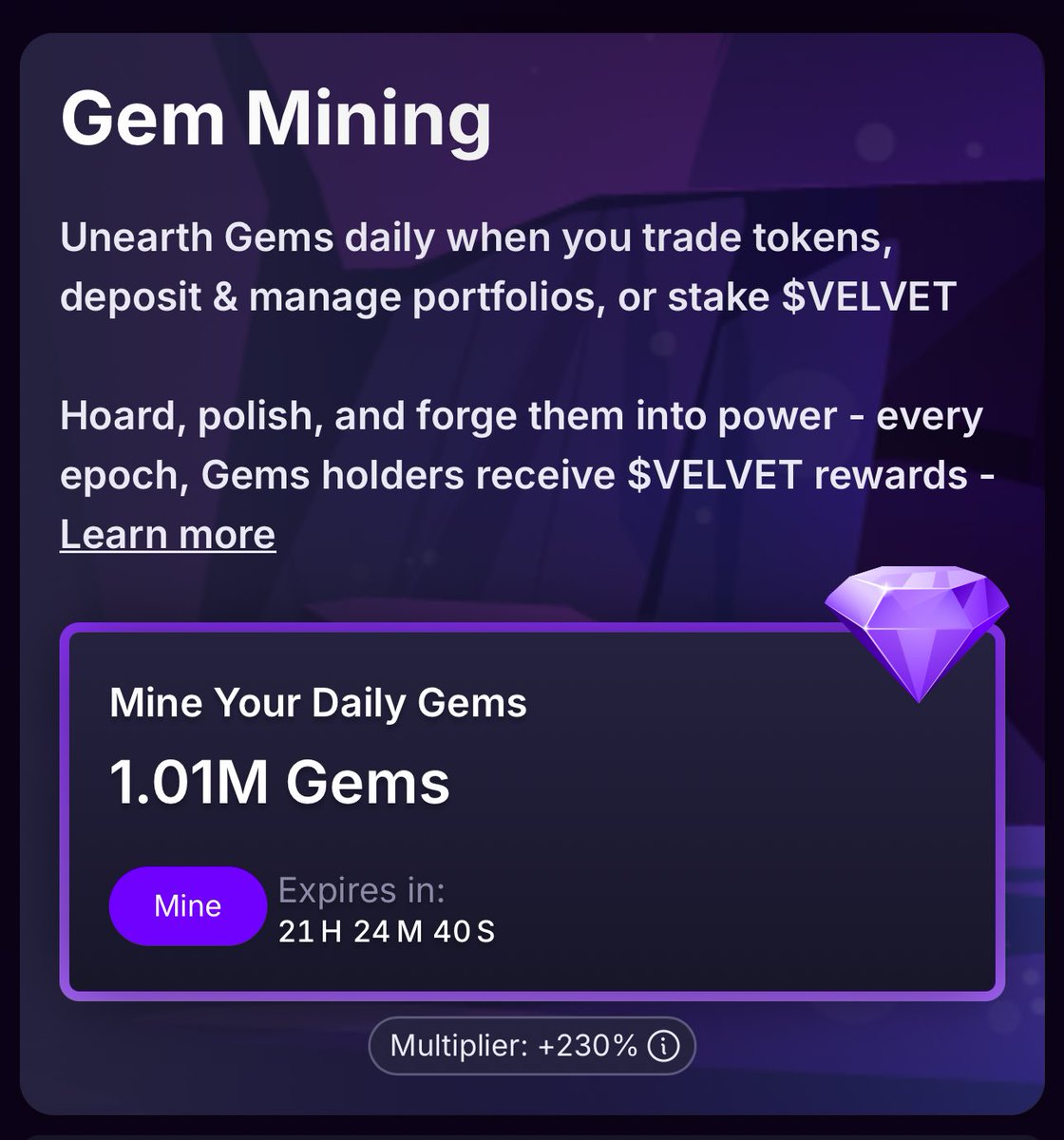 degen_mike14's tweet image. Multiplier getting above 1m today!

Key to the game is both trading and consistency multipliers and building up throughout the epoch 

You can still boost trading one massive with only a few days left!