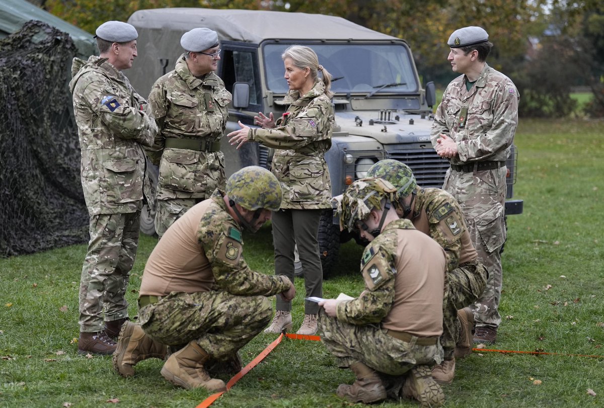 Earlier this week, The Duchess of Edinburgh attended the annual Duchess of Edinburgh Competition at Sandhurst. 

The competition consists of activities designed to test physical, cognitive and teamwork abilities. Throughout the day, ten teams competed over five events followed by