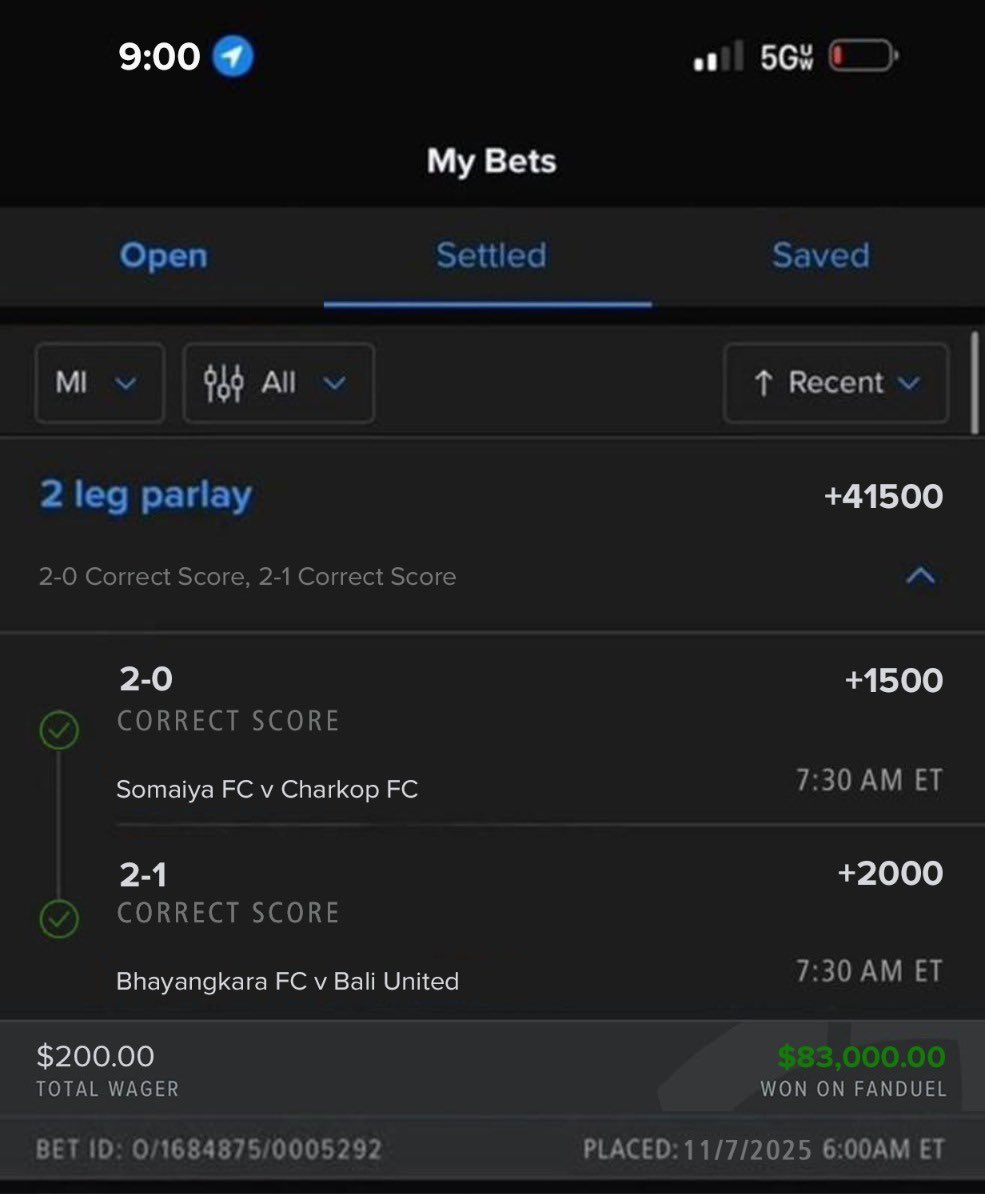 TOLD Y’ALL THIS WAS A FREE LOCK 😤⚽️
CORRECT SCORE HIT CLEAN👌

STOP PLAYIN’ WITH MY NAME 😤 I DO THIS FOR REAL‼️

GIVING EVERYONE THAT LIKE/RT $500 RN!!!