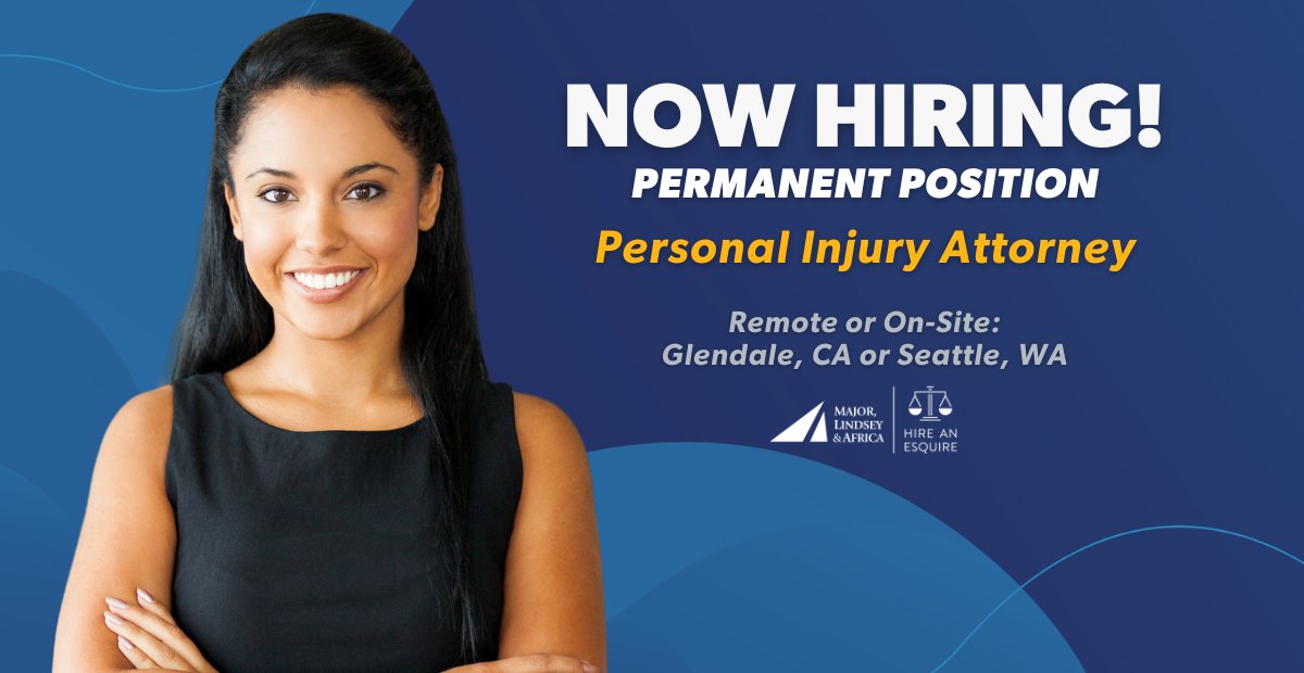 Our client is looking for a Personal Injury Attorney to join their team!
▶️Personal Injury/Torts expertise required
▶️On-site in Glendale, CA or Seattle, WA
▶️Full-Time (35+ hrs/wk)
▶️Duration: Permanent
▶️CA/WA license required

See the details &amp; apply: bit.ly/4qITVbX