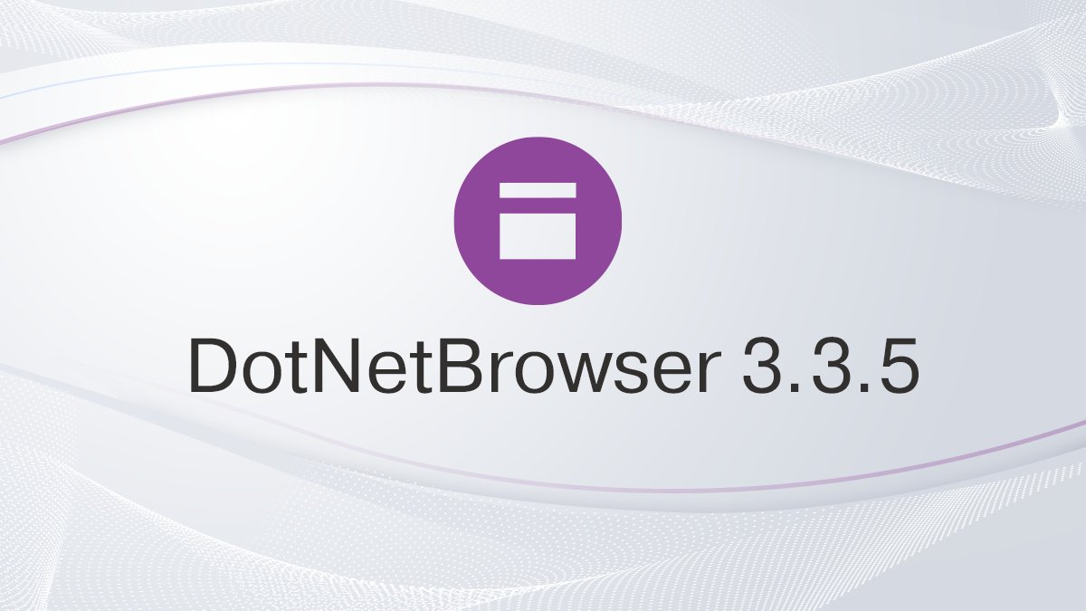 DotNetBrowser tweet media